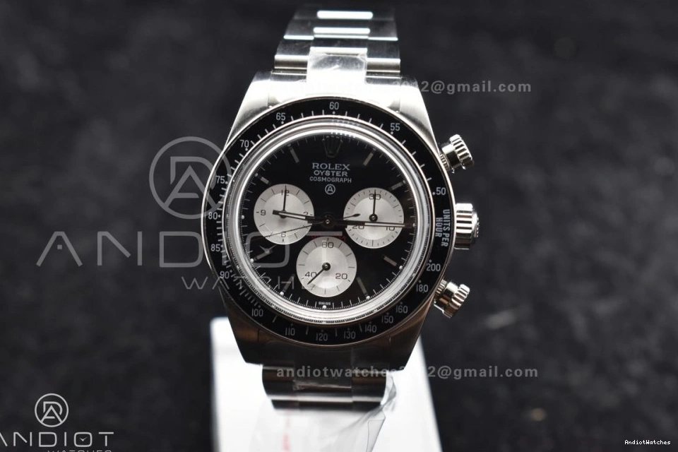 on A Bracelet White ADGF Comfortable Dial SS SS Best Black Edition 825 Daytona 0509